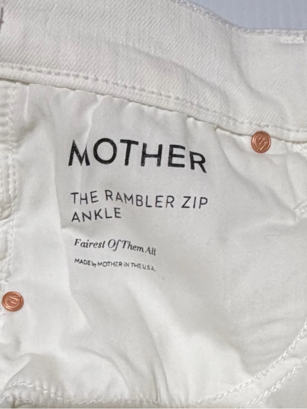 +MOTHER The Rambler Zip Ankle Fairest Of Them All Wide Straight
Jean Women's - Picture 8 of 11
